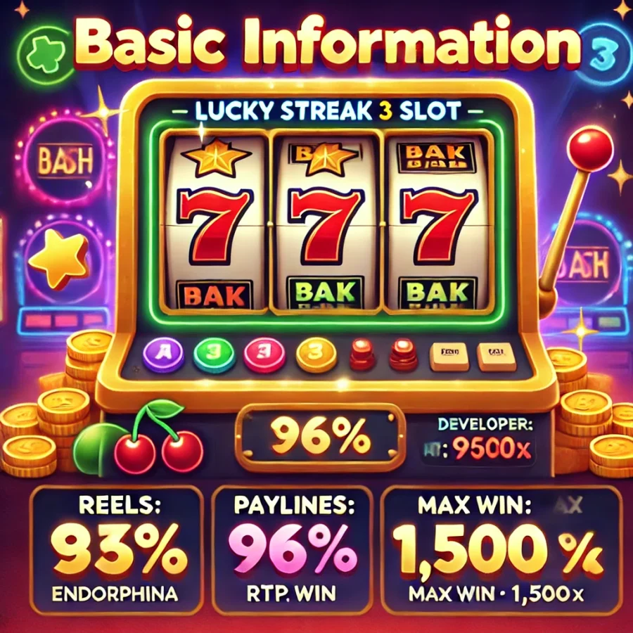 Основная информация о слоте Lucky Streak 3